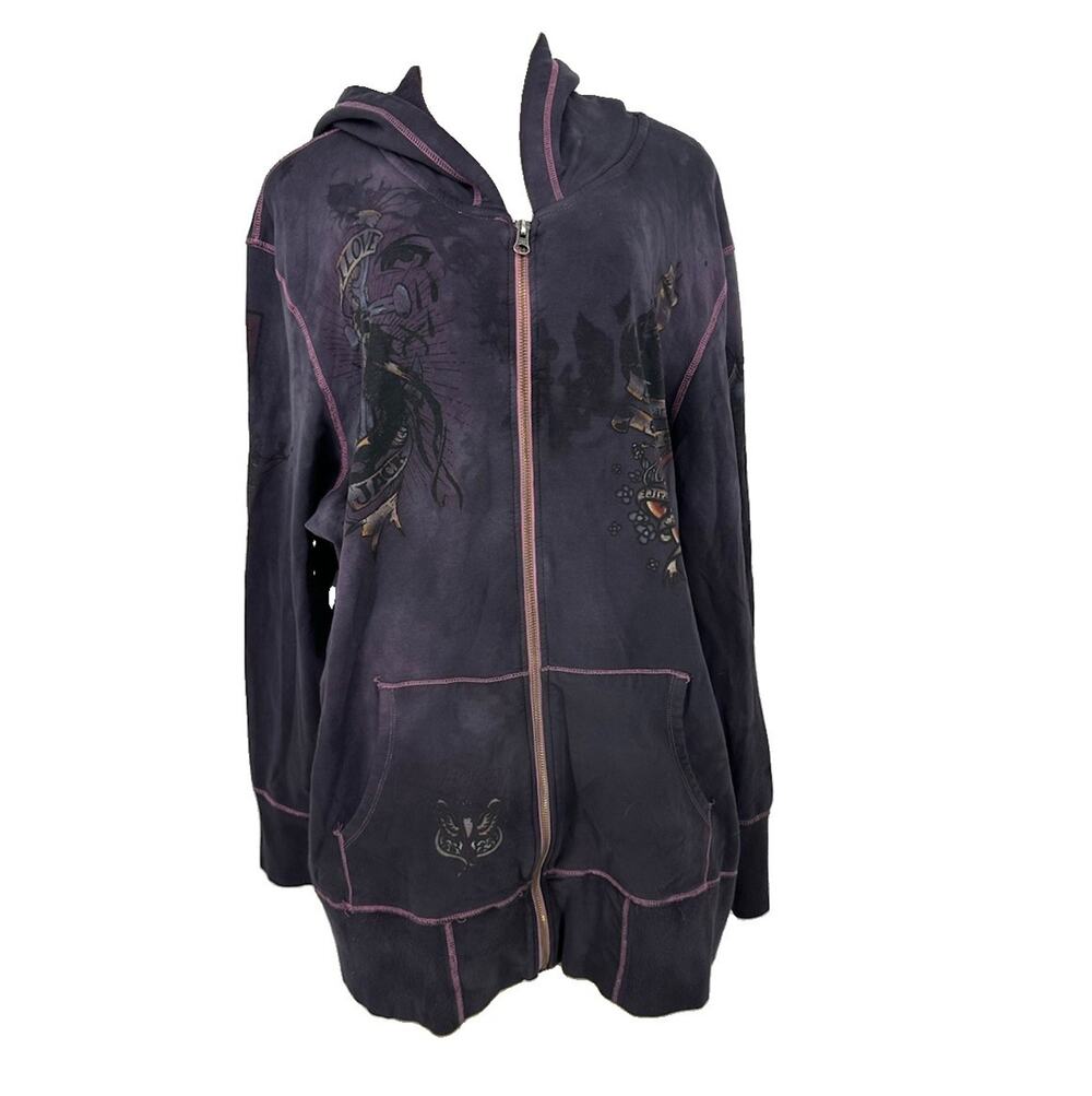 Disney Parks Plus Size 2X Women Zip Up Hoodie Graphic Print Pirates Of Caribbean